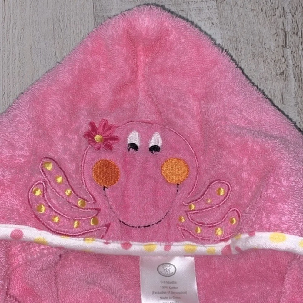 Koala Baby pink octopus robe size 0-9 months